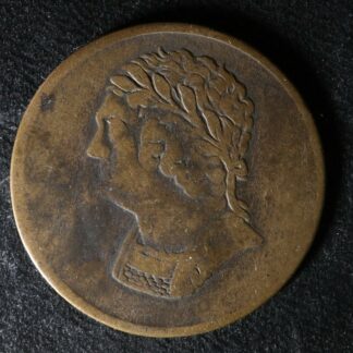 LC-60-13 1820 token Lower Bas Canada Quebec Bust and Harp Breton 1012