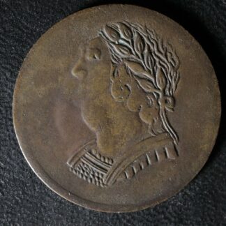 LC-60-15 1820 token Lower Bas Canada Quebec Bust and Harp Breton 1012