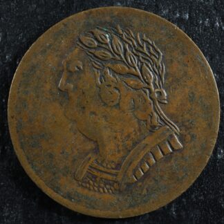 LC-60-15 1820 token Lower Bas Canada Quebec Bust and Harp Breton 1012