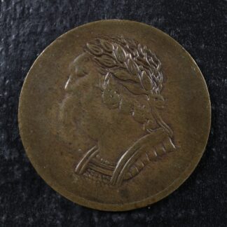 LC-60-17 1820 token Lower Bas Canada Quebec Bust and Harp Breton 1012