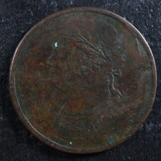 LC-60-23 1820 token Lower Bas Canada Quebec Bust and Harp Breton 1012