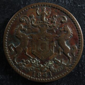 NF-1B2 Rutherford Bros. 1841 Newfoundland Canada token NFLD Breton 952