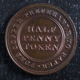 NS-21A3-Halfpenny-token-1813-Canada-Nova-Scotia-Ship-Breton-965-276256187821-2