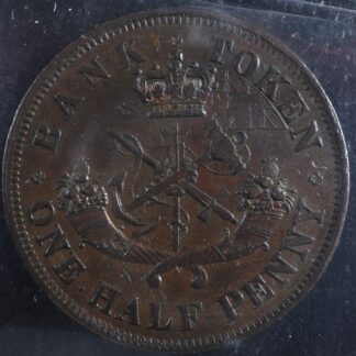 PC-5C2-ICCS-EF-40-Halfpenny-1854-token-Bank-of-Upper-Canada-Breton-720-276256185911-2
