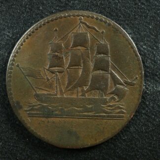 PE-10-1 Ships Colonies & Commerce token PEI Canada American flag Breton 997