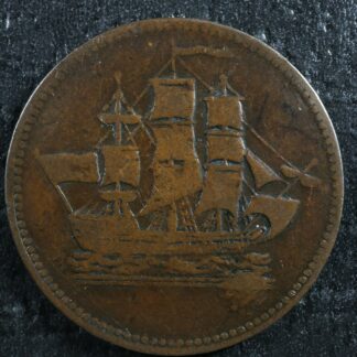 PE-10-12 Ships Colonies & Commerce token PEI Canada Breton 997