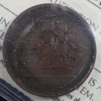 PE-10-41C ICCS F-12 Ships Colonies & Commerce token PEI Canada Breton 997