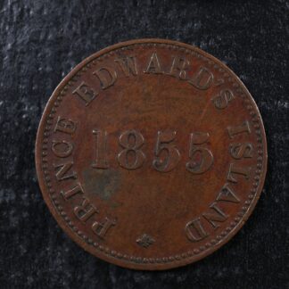 PE-7A1 1855 token Canada PEI Prince Edward Island Breton 918