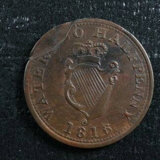WE-10A2 Mint error Halfpenny 1816 token Wellington Waterloo Canada Breton 981