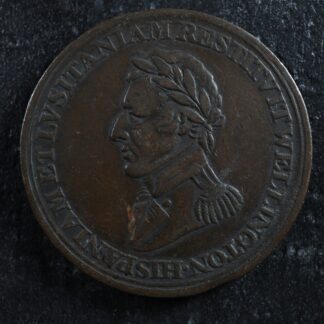 WE-11A4 Halfpenny token brass Wellington Peninsular Salamanca Canada Breton 987