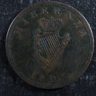 WE-5B1 Hibernia 1805 Field Marshal Wellington token Canada Harp Breton 976