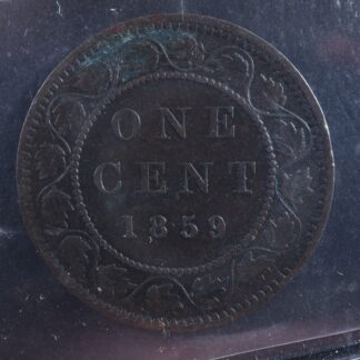 1-cent-1859-DP-4-Canada-ICCS-F-12-Planchet-flaw-one-large-penny-c-275721782152-2