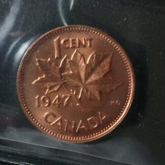 1-cent-1947-ML-Blunt-7-Canada-ICCS-MS-65-Red-one-penny-King-George-VI-c-274631074032-2