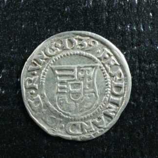 1 denar 1539 KB Kremnitz Hungary H#935 Ferdinand I silver denier