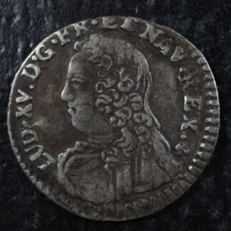 1/20 d'écu aux rameaux d'olivier 1728K Bordeaux France KM#480.10 silver