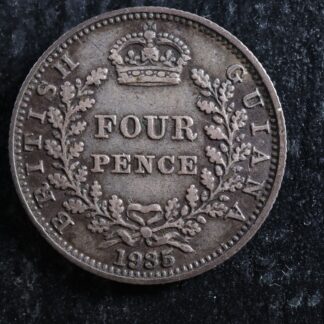 4 pence 1935 British Guiana KM#29 Silver Guyane britannique