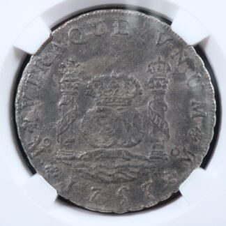 8 reales 1757Mo MM Mexico NGC certified King Ferdinand VI shipwreck L’Auguste