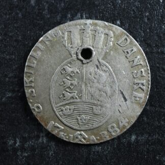 8 skilling 1784HIAB Norway KM#257 silver Norvège Norge Noreg