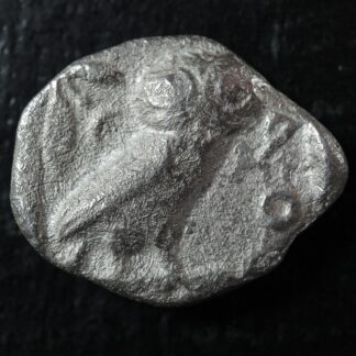 Athens Attica AR Tetradrachm c. -454 to -404 Athena Owl olive sprig silver