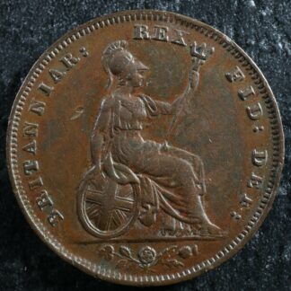 Farthing-1834-Great-Britain-KM705-Copper-one-UK-GB-Grande-Bretagne-14-275076401142-2