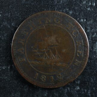 Farthing token 1812 Whitehaven WB Withers 1205