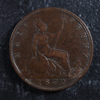 Half penny 1872 Great Britain KM#748.2 Bronze UK GB Grande-Bretagne 1/2