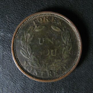 LC-22B Bouquet Sou token Montreal Lower Bas Canada Quebec Breton 682
