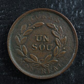 LC-30A Bouquet Sou token Montreal Lower Bas Canada Quebec Breton 698