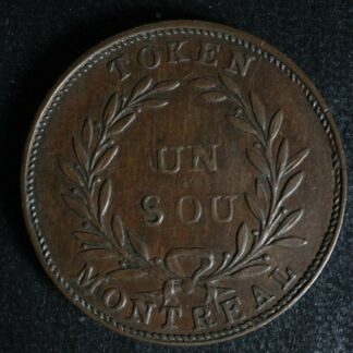 LC-35A1 Bouquet Sou token Montreal Lower Bas Canada Quebec Breton 707