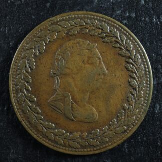 LC-48-16 Halfpenny token 1812 Lower Bas Canada Quebec Tiffin Breton 960