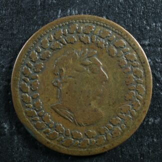 LC-48C2 TF-4 Halfpenny token 1812 Lower Bas Canada Quebec Tiffin Breton 961