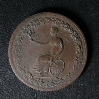 LC-54C1 Halfpenny token 1814 Lower Bas Canada Spread Eagle Breton 994