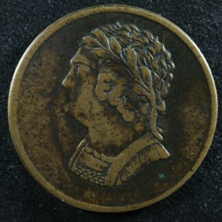 LC-60-13 1820 token Lower Bas Canada Quebec Bust and Harp Breton 1012