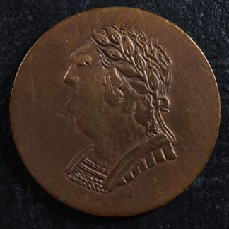 LC-60-15 1820 token Lower Bas Canada Quebec Bust and Harp Breton 1012