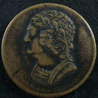 LC-60-9 1820 token Lower Bas Canada Quebec Bust and Harp Breton 1012