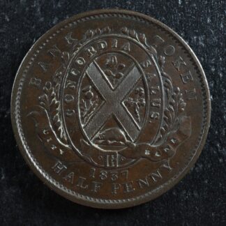 LC-8A2-Halfpenny-token-Un-sou-1837-Lower-Bas-Canada-City-Bank-Breton-522-275387731242-2
