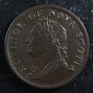 NS-1D2 Halfpenny 1832 Canada token Nova Scotia Thistle Breton 871