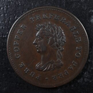 NS-22A Copper token 1838 Trade & Navigation Canada Nova Scotia Breton 967