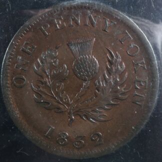 NS-2B1-ICCS-VF-30-One-Penny-token-1832-Canada-Nova-Scotia-Thistle-Breton-870-274927080232-2