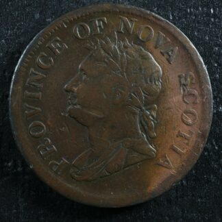 NS-2B2 One Penny token 1832 Canada Nova Scotia Thistle Breton 870