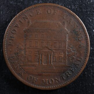PC-2B One penny token 1842 Province of Canada Bank of Montreal Co 72 Breton 526