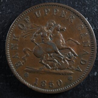 PC-6A1 One Penny 1850 token Bank of Upper Canada Breton 719