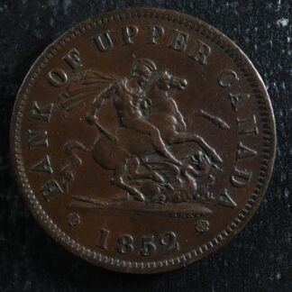 PC-6B5 One Penny 1852 token Bank of Upper Canada Breton 719