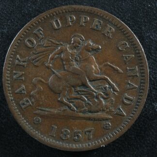 PC-6D One Penny 1857 token Bank of Upper Canada Breton 719