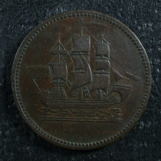 PE-10-38 Ships Colonies & Commerce token PEI Canada Breton 997