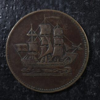 PE-10-43 Ships Colonies & Commerce token PEI Canada Breton 997