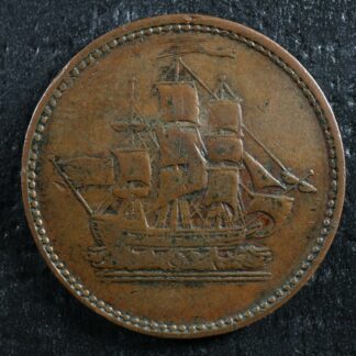 PE-10-8 Ships Colonies & Commerce token PEI Canada Breton 997