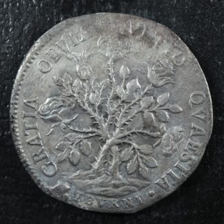 Pezza della rosa 1703 Livorno Italian States Silver Cosimo III de' Medici