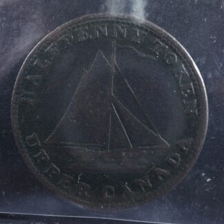 UC-11-ICCS-VF-20-Halfpenny-token-1821-Upper-Canada-Jamaica-ship-Breton-729-276911994162-2