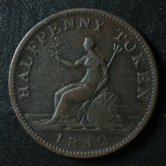 UC-14 Halfpenny token 1832 Province of Upper Canada Britannia Breton 732